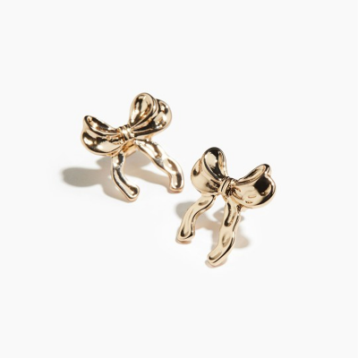 Bow-Shaped Stud Earrings